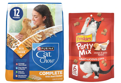 1 Purina + 1 Friskies