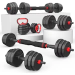 5-in-1 Adjustable Free Weight Set