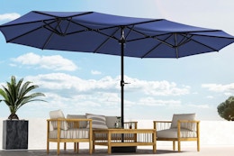 13-Foot Patio Umbrella, $54.89 on Amazon (Reg. $100) card image