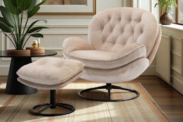 This $651 Swivel Chair With Ottoman Is Now as Low as $190 at Wayfair card image