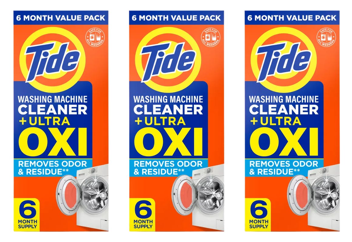 3 Tide Washing Machine Cleaner Packs