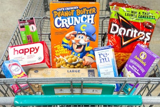 freebies moneymakers groceries in shopping cart