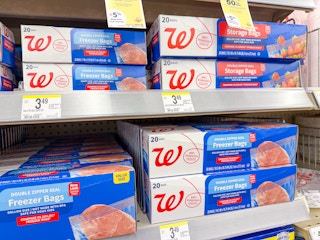 walgreens food storage bags on shelf