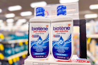 2 bottles of biotene mouthwash