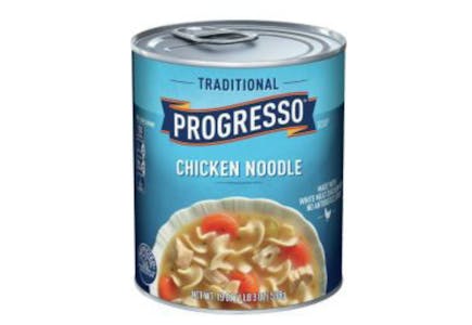 6 Progresso Soup Cans