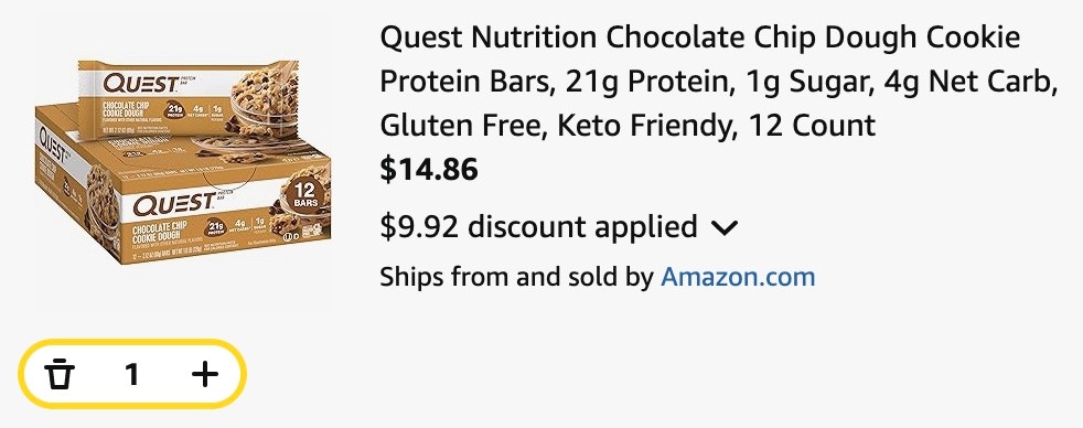 quest protein bars
