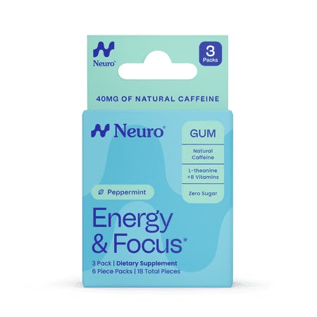 Neuro Energy & Focus Gum 3-Pack