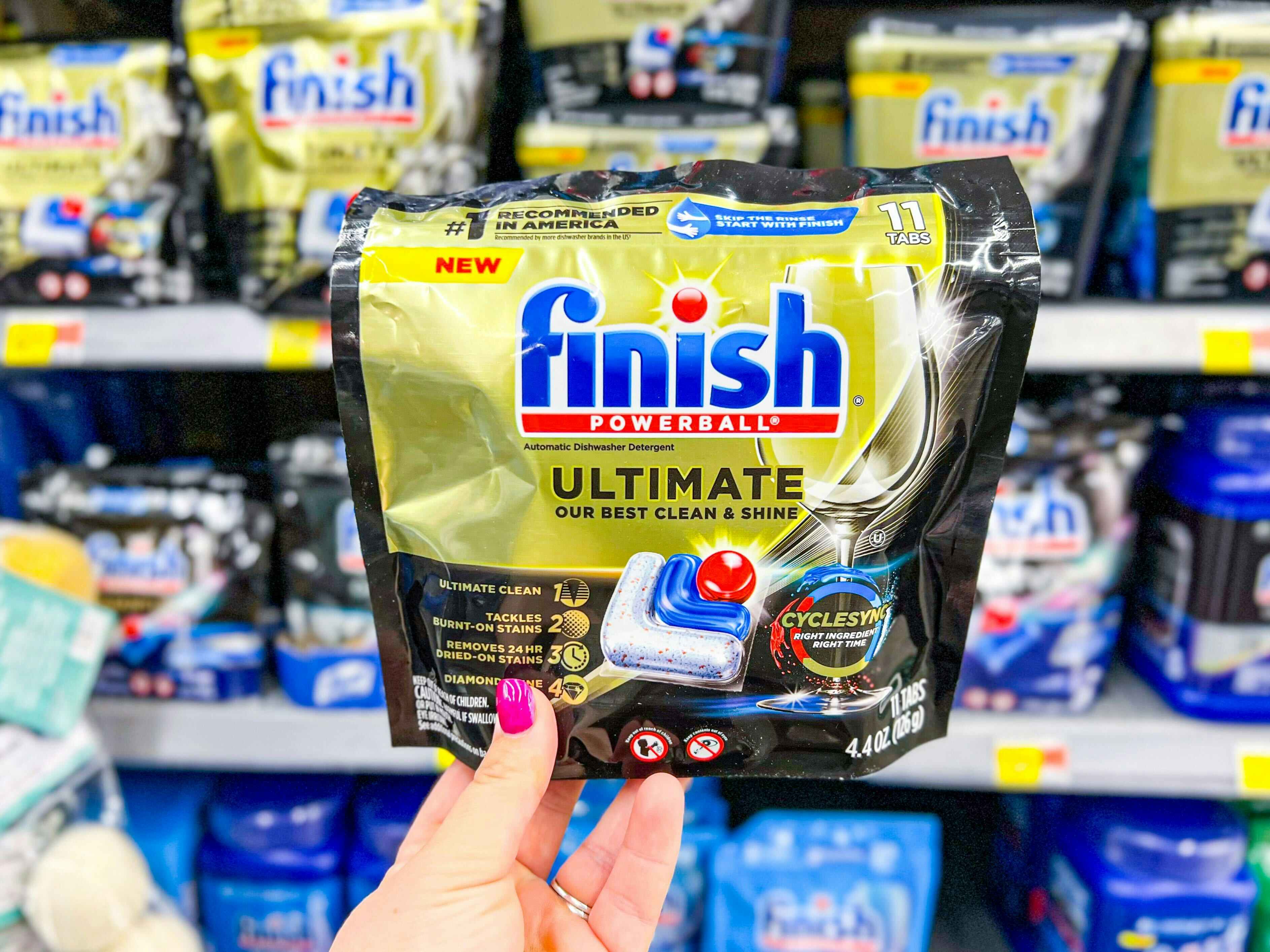 Finish Dishwasher Detergent Tabs, Just 1.94 at Walmart (Reg. 4.94