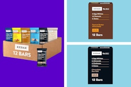 boxes of RXbars in a collage