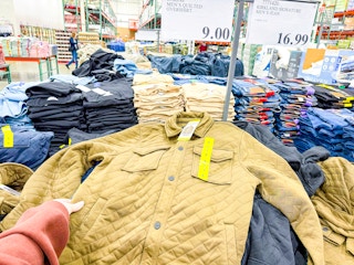 costco men-s quilted overshirt clearance