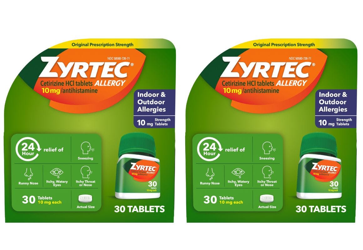 2 ZYRTEC® Allergy Relief Packs