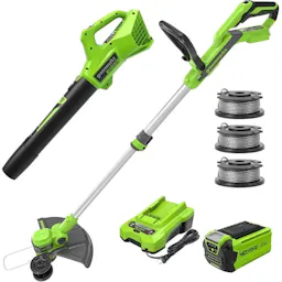 Greenworks 40V Trimmer & Blower Kit
