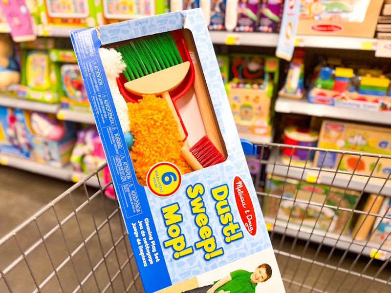melissa & doug cleaning set in walmart cart