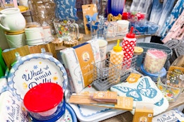 Display at Dollar General of Dolly Parton Summer Collection