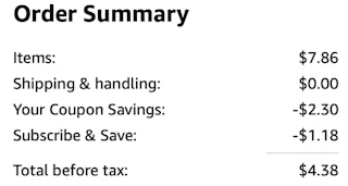 Febreze Fabric Refresher 2-Pack Receipt