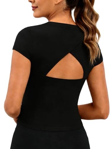 Women's Open Back Workout Top