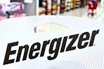 Close up shot of the Energizer logo on battery pack at Target