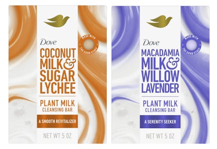 2 Dove Plant Milk Soap Bars