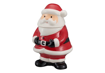 Holiday Time Santa Treat Jar
