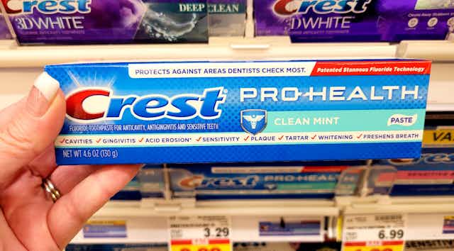 Free Crest Toothpaste at Kroger With Coupon and Rebate card image