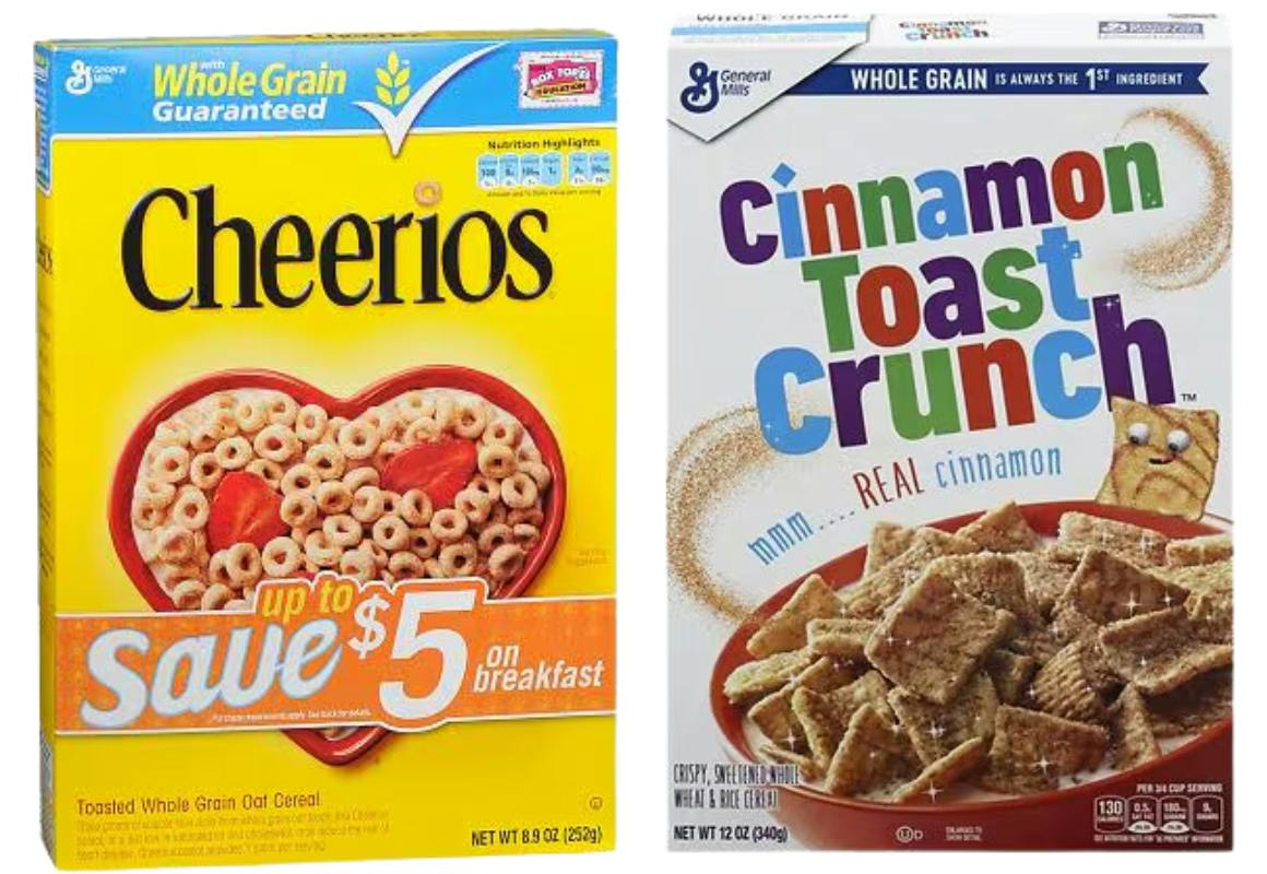 2 General Mills Cereals