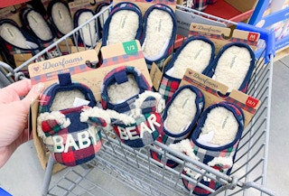 dearfoams bear family slippers in walmart cart
