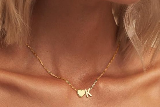 Heart Initial Necklace