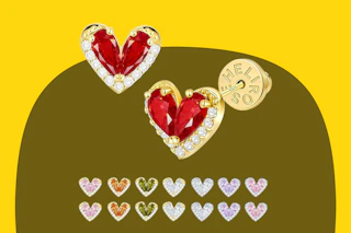 Heart Stud Earrings B0FYPCGLN6