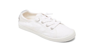 A white Roxy sneaker.