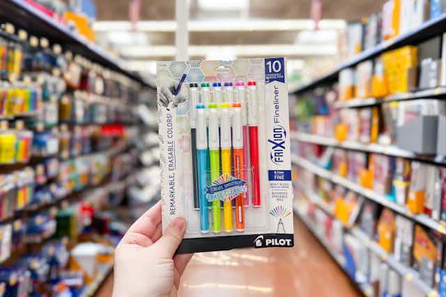 Get a 10-Pack of Pilot Erasable Pens for $8.13 at Walmart (Reg. $11.34) card image