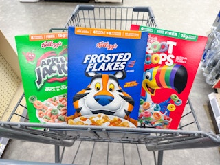 kellogg's cereals in walgreens cart