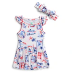 Baby Americana Bodysuit Dress Set