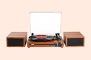 Vinyl Record Player with Speakers