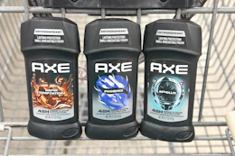 axe deodorant in shopping cart