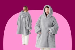 B0C22WJ4N6 Plush Wearable Blanket Hoodie