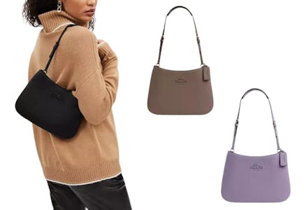 Coach Leather Shoulder Bag