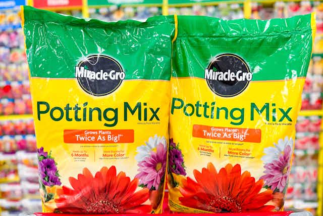 Miracle-Gro Premium Potting Mix, Only $4.87 at Target card image