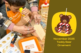 Home Depot Kids Workshop November 2025 Teddy Bear Ornament 