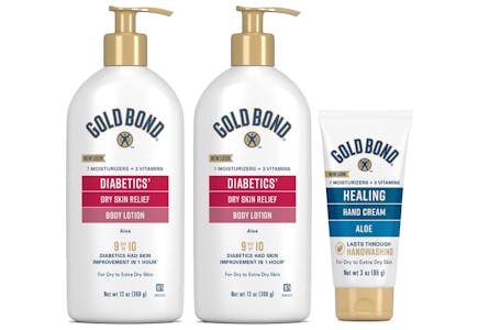 3 Gold Bond Lotions