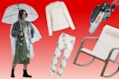 Umbrella, Sweater, Joggers, Patio Chair & Chain Saw