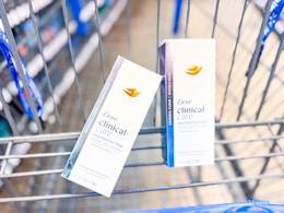 2 Dove Clinical Deodorants in Walmart shopping cart