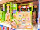 leapfrog activity cube sitting on a target shelf