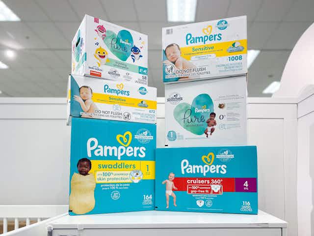 Save $34 on Pampers in Stores or Online at Target card image