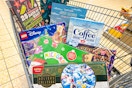 aldi advent calendars in a cart