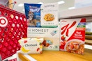 target groceries on store shelf