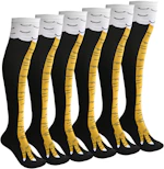 Novelty Chicken Leg Socks 3-Pack