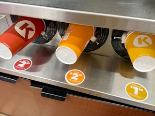 circle k coffee cup sizes and prices in store