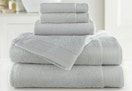 6-piece light gray towel set