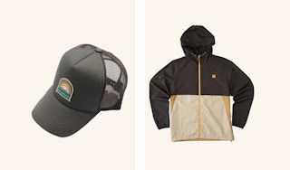 mens hat and a billabong jacket