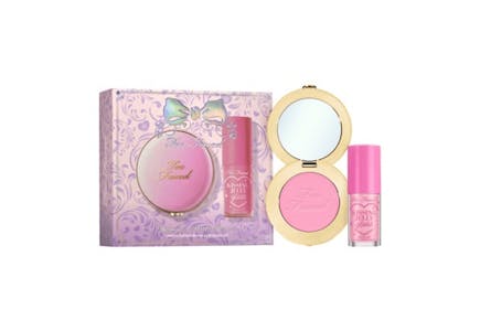 Too Faced Blush and Lip Gloss Set